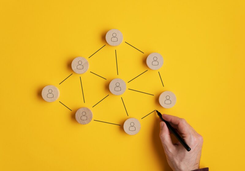 Conceptual image of network marketing